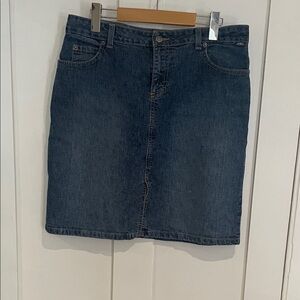 Roots Dark Blue Denim Mini Skirt